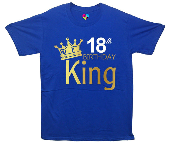 Custom Age Birthday King Printed T-Shirt - Mr Wings Emporium 