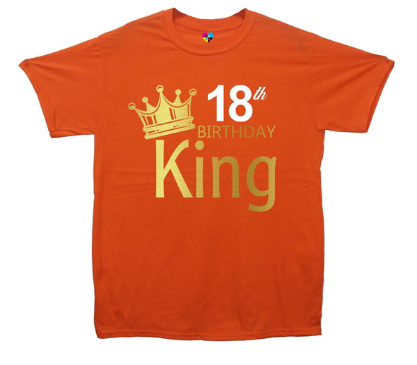 Custom Age Birthday King Printed T-Shirt - Mr Wings Emporium 