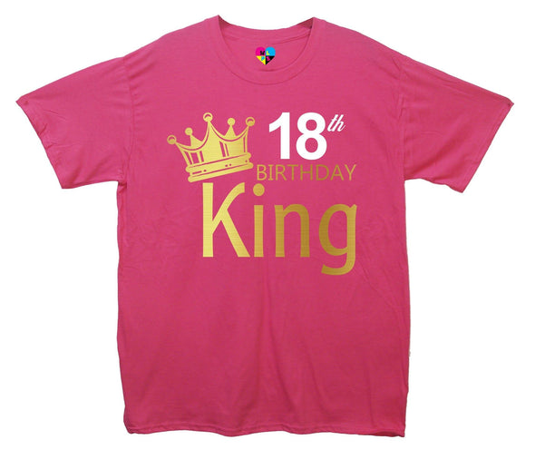 Custom Age Birthday King Printed T-Shirt - Mr Wings Emporium 