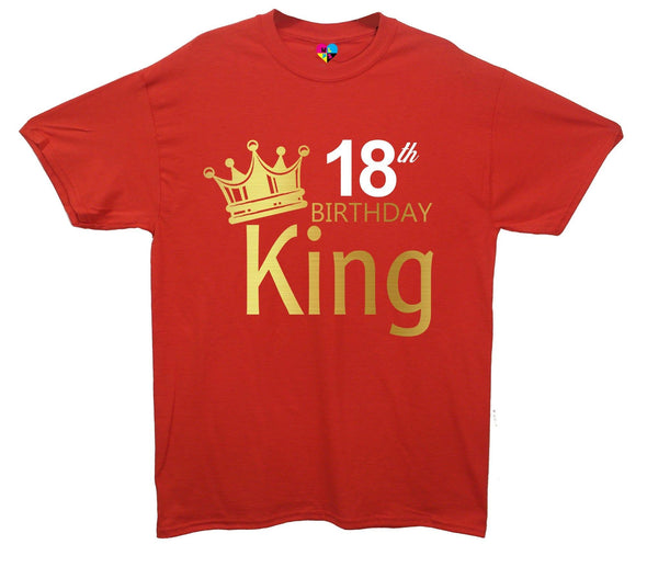 Custom Age Birthday King Printed T-Shirt - Mr Wings Emporium 