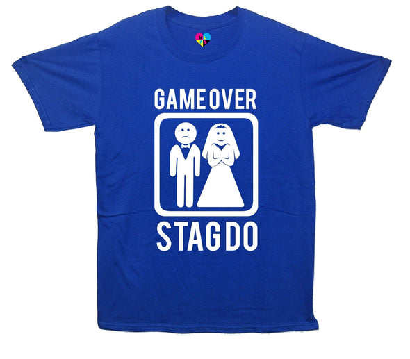 Game Over Stag Do Printed T-Shirt - Mr Wings Emporium 