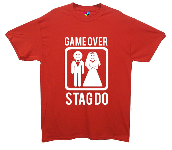 Game Over Stag Do Printed T-Shirt - Mr Wings Emporium 