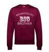 Promoted To Big Brother Burgundy Printed Sweatshirt