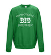 Promoted To Big Brother Green Printed Sweatshirt