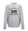 Promoted To Big Brother Grey Printed Sweatshirt