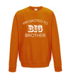 Promoted To Big Brother Orange Printed Sweatshirt