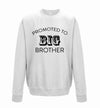 Promoted To Big Brother White Printed Sweatshirt