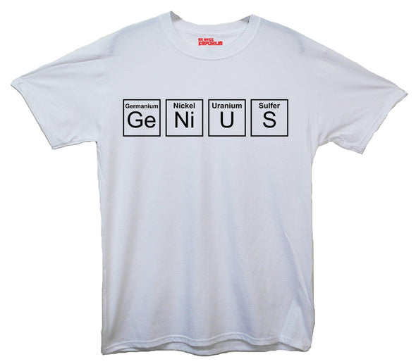 Genius Elemental Table Printed T-Shirt - Mr Wings Emporium 