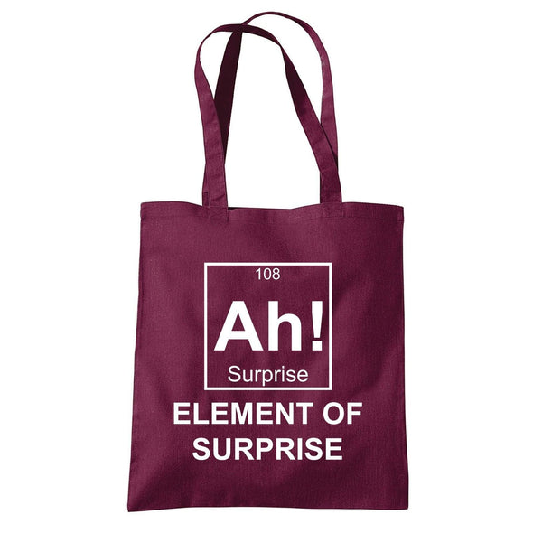 Ah! Element of Surprise Perdiod table Printed Tote Bag - Mr Wings Emporium 