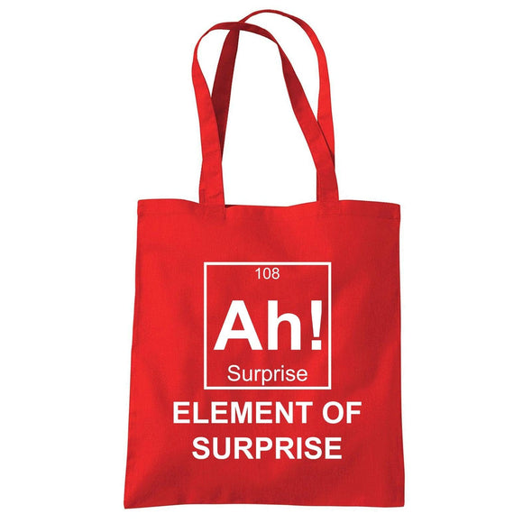 Ah! Element of Surprise Perdiod table Printed Tote Bag - Mr Wings Emporium 