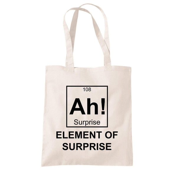 Ah! Element of Surprise Perdiod table Printed Tote Bag - Mr Wings Emporium 