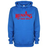 Running Up That Hill Blue Printed Hoodie