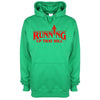 Running Up That Hill Green Printed Hoodie