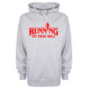 Running Up That Hill Grey Printed Hoodie