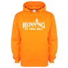 Running Up That Hill Orange Printed Hoodie