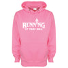 Running Up That Hill Pink Printed Hoodie
