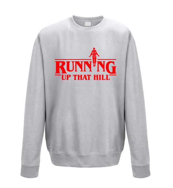 Running Up That Hill Grey Printed Sweatshirt