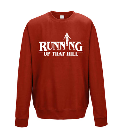 Running Up That Hill Red Printed Sweatshirt