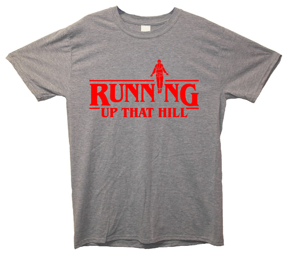 Running Up That Hill Grey Printed T-Shirt