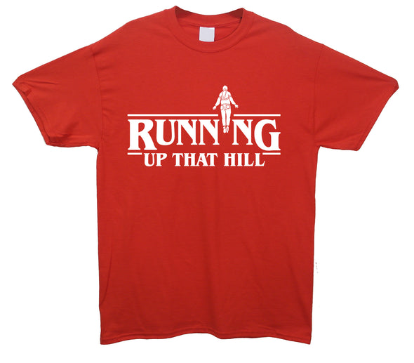 Running Up That Hill Red Printed T-Shirt
