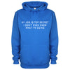 My Job Is Top Secret, I Don't Even Know What I'm Doing Blue Printed Hoodie
