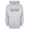 My Job Is Top Secret, I Don't Even Know What I'm Doing Grey Printed Hoodie