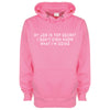 My Job Is Top Secret, I Don't Even Know What I'm Doing Pink Printed Hoodie