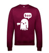 Ghost Boo-ing Burgundy Printed Sweatshirt