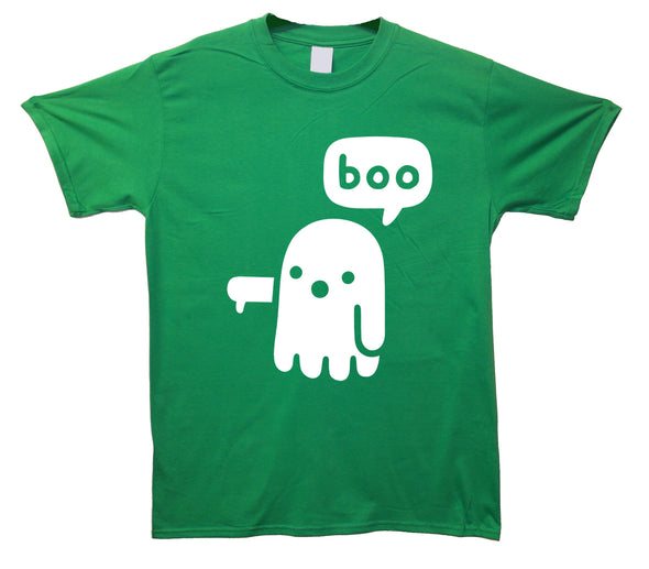 Boo-ing Ghost Green Printed T-Shirt