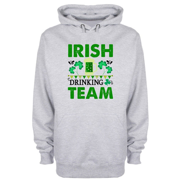 Irish Drinking Team Saint Patrick's Grey Printed Hoodie