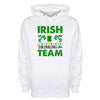 Irish Drinking Team Saint Patrick's White Printed Hoodie