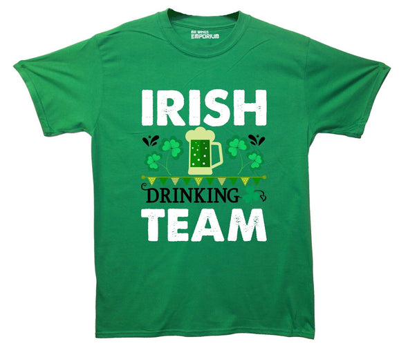Irish Drinking Team Green Printed T-Shirt