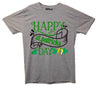 Happy St Patrick's Day Grey Printed T-Shirt