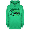 Shamrock Queen St Patrick's Day Green Printed Hoodie