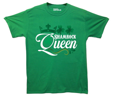 Shamrock Queen St Patrick's Day Green Printed T-Shirt