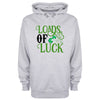 Loads Of Luck St Patrick's Day Grey Printed Hoodie