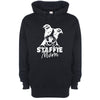 Staffie Mom Black Printed Hoodie