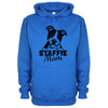 Staffie Mom Blue Printed Hoodie