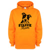 Staffie Mom Orange Printed Hoodie