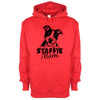Staffie Mom Red Printed Hoodie