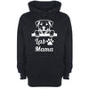 Lab Mama Black Printed Hoodie