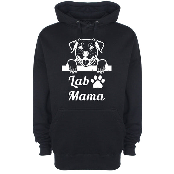 Lab Mama Black Printed Hoodie