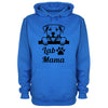 Lab Mama Blue Printed Hoodie