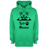 Lab Mama Green Printed Hoodie