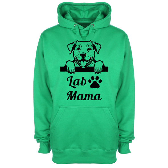 Lab Mama Green Printed Hoodie
