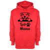 Lab Mama Red Printed Hoodie