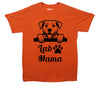 Lab Mama Printed Orange T-Shirt
