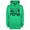 Busy Being A Lab Mama Green Printed Hoodie