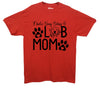 Busy Being a Lab Mom Red Printed T-Shirt