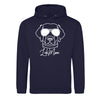 Labrador In Shades Lab Mom Navy Printed Hoodie